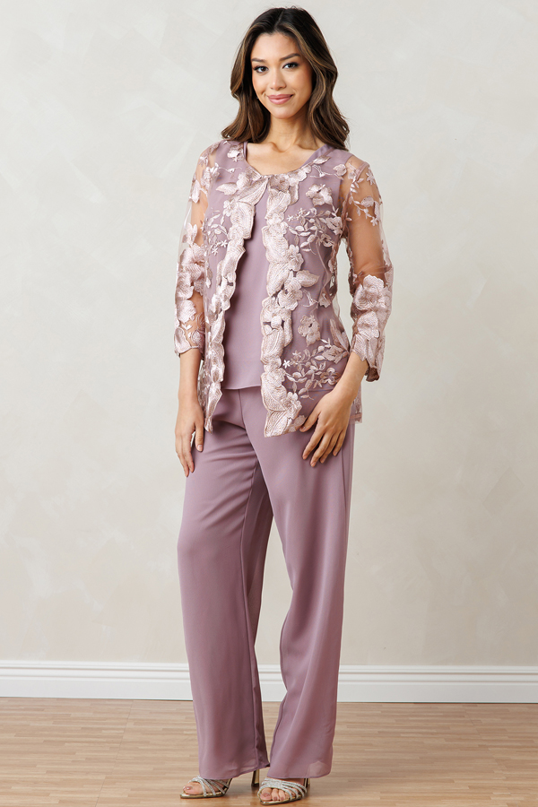 3 Piece Pebble Georgette Pant Set